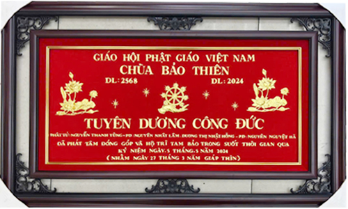 Khánh vàng chữ theo yêu cầu khách 33| khanhvangngocmy.com