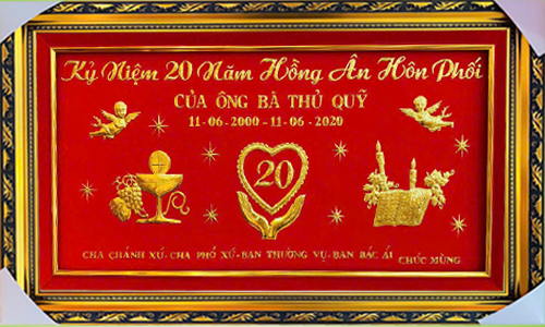 Khánh vàng chữ theo yêu cầu khách 50| khanhvangngocmy.com