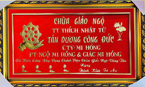 Khánh vàng chữ theo yêu cầu khách 63| khanhvangngocmy.com